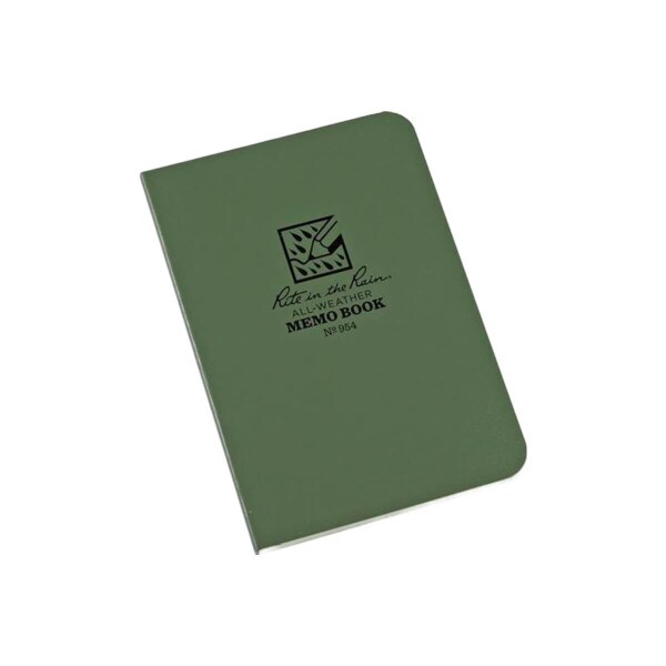 Green Lined Dotted Grid Tactical Notebook